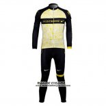 2012 Maillot Ciclismo Livestrong Jaune Manches Longues et Cuissard